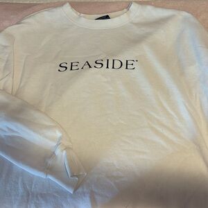 Seaside Raw Hem Sweatshirt